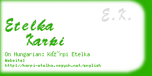 etelka karpi business card